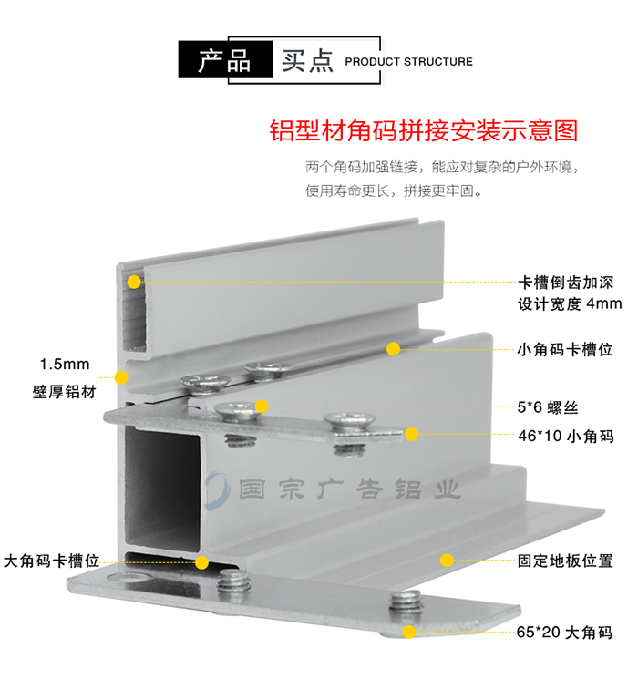 卡布灯箱铝材批发